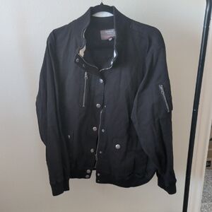 Torrid Black Bomber Jacket
